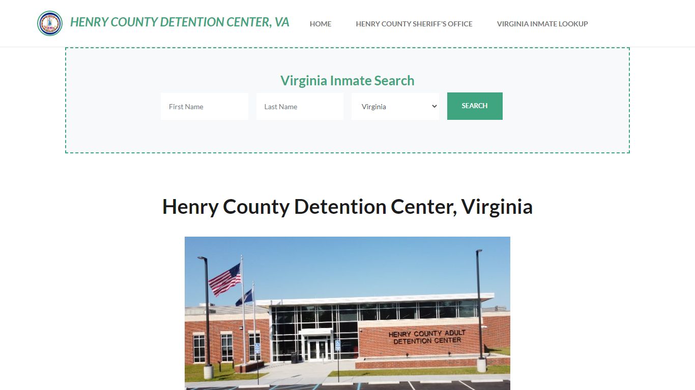 Henry County Detention Center, VA Inmate Roster, Offender Search