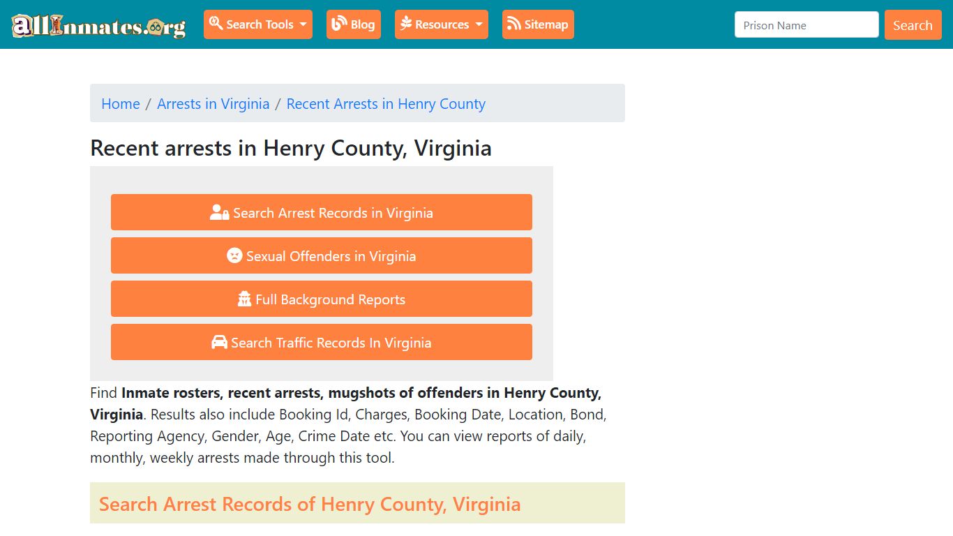 Recent arrests in Henry County, Virginia | Mugshots, Rosters, Inmates ...